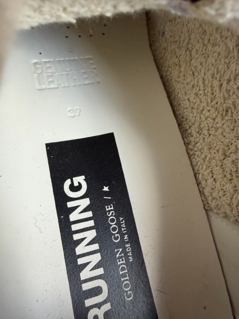 Golden Goose running soles with silver sparkles and dove grey - Picture 8 of 12